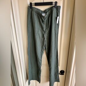 GAP Linen Blend Wide Leg Pants